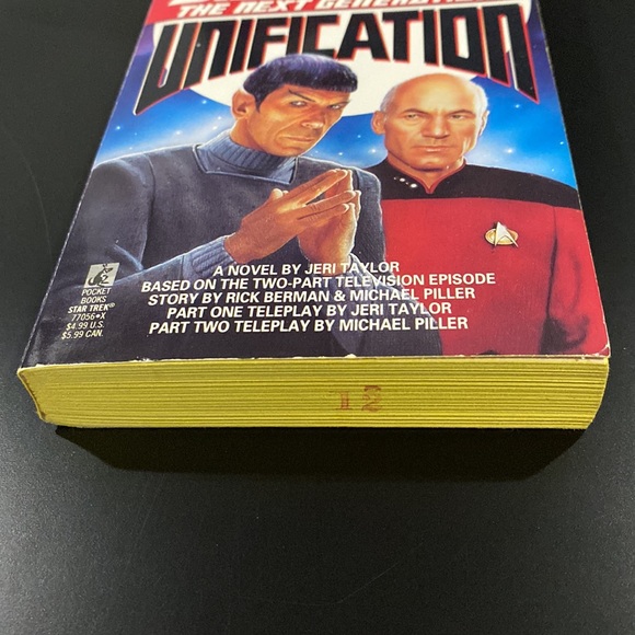 Star Trek: The Next Generation: Unification by Jeri Taylor - Paperback Novel - Picture 5 of 8